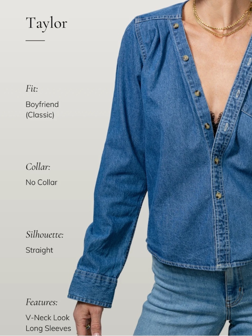 NWT KMJ Taylor Boyfriend Classic Shirt size Small Sold Out - Picture 2 of 10